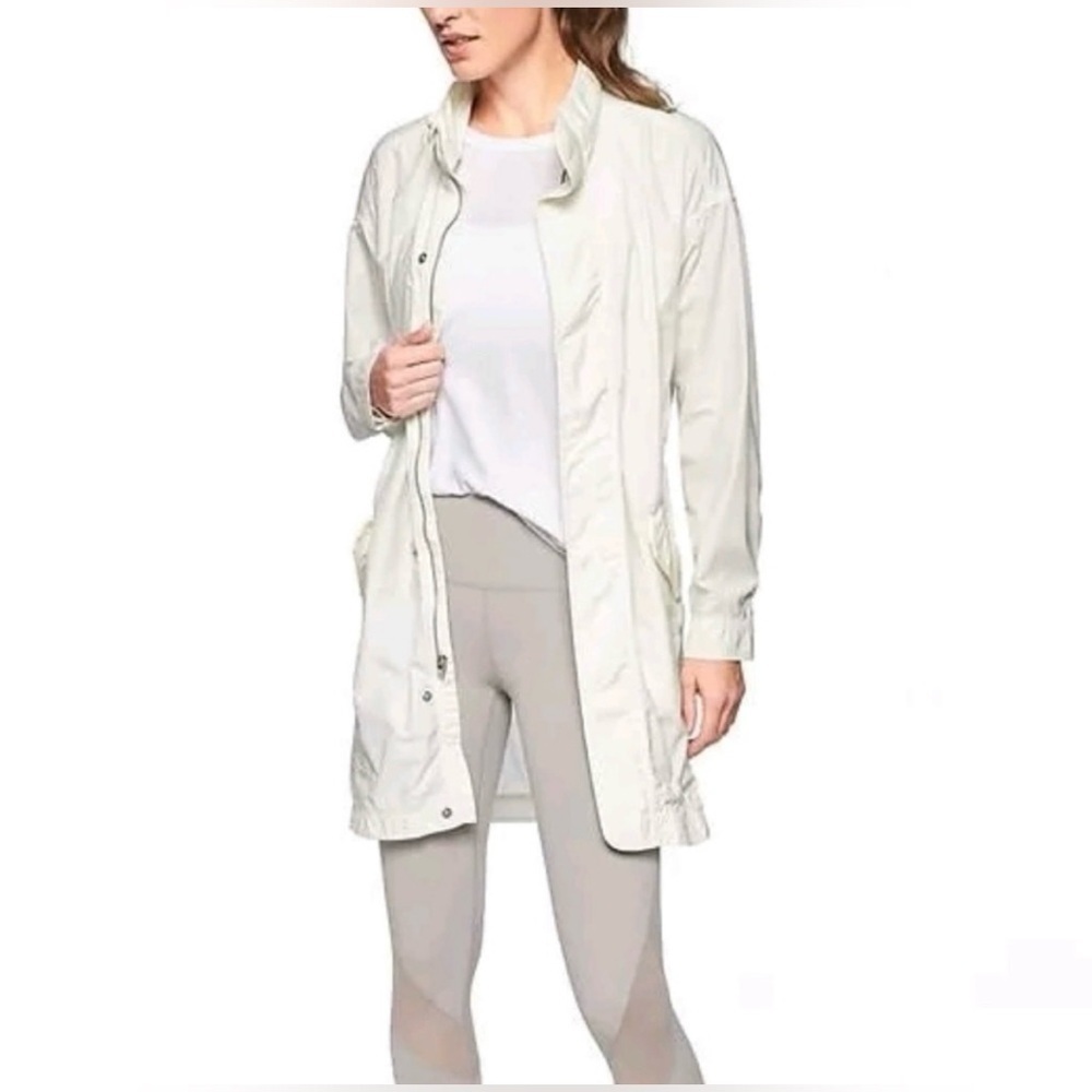 NWT Athleta Organic Cotton Vista Jacket-White Size Small